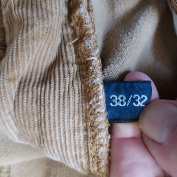 POLO RALPH LAUREN Pants Corduroy Men's 38 X 32" Tan CORD Authentic Dungarees - Picture 13 of 16